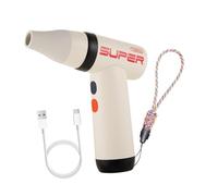 Sharplace Mini Hair Dryer Powerful Lightweight USB Rechargeable Small 3 Adjustable Wind Fast Drying for Women Men Travelling Home, Blue
