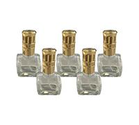 Sharplace Mini Handbag Shape Clear Glass 10ml/0.35oz Empty Refillable Perfume Bottle Mist Sprayer 5PCS