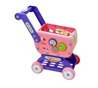 Sharplace Mini Shopping Cart Toy Interactive Simulation Grocery Cart Model Multifunctional Supermarket Handcart for Children Girls Boys, Pink