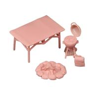 Sharplace Miniature Scene Pieces Diorama Barbecue Set Kettle Grill Folding Table Campfire Bag Accessory Resin Scene Prop suitable for model dioramas hobby layouts tabletop displays, style to 2