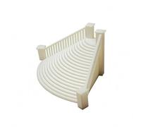 Sharplace Miniature Staircase Dollhouse Accessory Round Staircase PLA Curved Steps with Railings Suitable for Micro Landscape Display Home Decoration