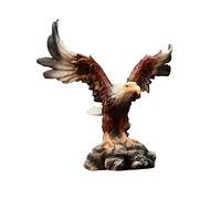 Sharplace Modern Lucky Eagle Figurines Feng Shui Animal Sculpture Statue for Shelf Decoration, 14.5cmx10cmx15cm