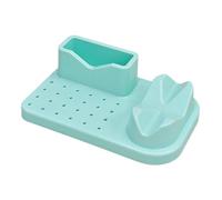 Sharplace Nail Art Tools Organizer 20 Holes Bits Holder Professional Display Grinding Machine Rack Large Capacity Desk Bits Storage Box, Green
