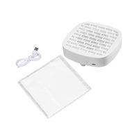 Sharplace Nail Dust Collector Manicure Pedicure Tool Professional Compact with Papers for Acrylic Nails Polishing, White