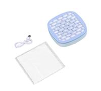 Sharplace Nail Dust Collector Manicure Pedicure Tool Professional Compact with Papers for Acrylic Nails Polishing, Blue