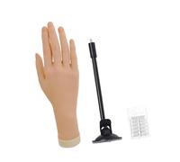 Sharplace Nail Practice Hand Nail Training Model with Suction Cup Base Female Mannequin Hand Simulation for Showcase Bracelet Beginners, Right Hand