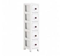 Sharplace Narrow Storage Cabinet with Wheels Mobile Narrow Storage Cabinet Space-Saving for Small Spots, 5-Tier