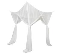 Sharplace Net, Insect Net, Bed Canopy, Bed Net Made of Fine Mesh for A Peaceful Night, for Single and Double Beds, White, 210x190x24cm