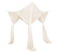 Sharplace Net, Insect Net, Bed Canopy, Bed Net Made of Fine Mesh for A Peaceful Night, for Single and Double Beds, Beige, 210x190x24cm