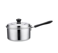 Sharplace Nonstick Saucepan with Lid Sauce Pan Metal Insulated Handle Noodles Pasta Stovepot Soup Pot for Teahouse Kitchen Hiking Home, 18cm