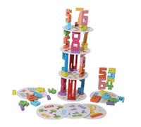 Sharplace Number Building Blocks Counting Blocks Teaching Aid Balance Competition Toy for Preschool Kids Boys Travel Toys Birthday Gift