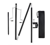 Sharplace Outdoor Light Stand Lantern Holder Tripod Pole Portable Aluminum Alloy Frame With Adjustable Height And Quick Setup suitable for camping backpacking, Double Hook Dual-use Type