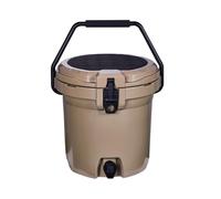 Sharplace Outdoor Rolling Insulated Chiller Portable Ice Bucket Seat Cushion Lid Carry Handle LLDPE Shell suitable for camping, 5 Gallon / 19 Liter, Standard Bucket Style With Swing Handle
