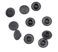 Sharplace Pack of 10 Pieces Portable Hex Socket Allen Bolt Screw Hexagon Head Hedset Cover and Cap Blue/White/Green/Red M5, Black