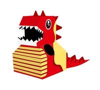 Sharplace Paper Cardboard Dinosaur Costume | Easy-Assemble, Cut3D Dinosaur Costume with Head and Tail, for Pretend Play, build time, Kids, Preschoolers
