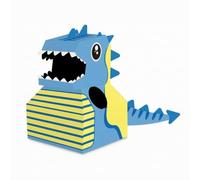 Sharplace Paper Cardboard Dinosaur Costume | Easy-Assemble, Cut3D Dinosaur Costume with Head and Tail, for Pretend Play, build time, Kids, Preschoolers