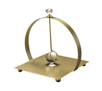 Sharplace Paper Napkin Holder Napkin Rack Notes Tabletop Cards Towel Letters with Weighted Arm Tissue Dispenser for Stand Party Kitchen, gold
