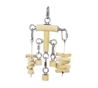 Sharplace Parrot Chewing Toy Cage Hanging Toy Training Toy Bird Cage Accessories Bite Resistant Bird Toy for Lovebirds Finches Conures, 19x29cm
