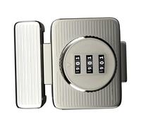 Sharplace Password Rotary Hasp Lock Door Security Latch Easy to Install Twist Knob Hasp Latch Combination Lock for Yard Garage Mailbox, Silver