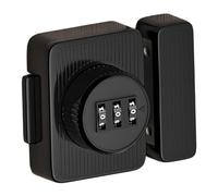 Sharplace Password Rotary Hasp Lock Door Security Latch Easy to Install Twist Knob Hasp Latch Combination Lock for Yard Garage Mailbox, Black