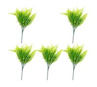 Sharplace Persian Grass Artificial Greenery 30cm Tall with 7 Branches Accessories for Shelf Decor Versatile Lifelike Home Decoration, 5 Pieces