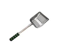 Sharplace Pet Cat Litter Scoop Deep Indoor Cat Litter Pan Sifter Hollow Out Sifting Nonstick Large for Bunny Puppy Kitten Dogs, Black Green