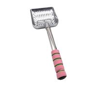 Sharplace Pet Cat Litter Scoop Deep Indoor Cat Litter Pan Sifter Hollow Out Sifting Nonstick Large for Bunny Puppy Kitten Dogs, Pink