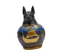 Sharplace Pet Cremation Urn Canopic Jar Statue Figurine Ornament Collectible Desktop Decor Ancient Keepsake Storage Home Decor, Style B