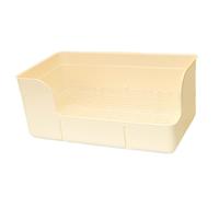 Sharplace Pet Rabbit Litter Box Rabbit Urinal Tray, Square Potty Trainer Corner Litter Bedding Box Pet Pan with Remov-Iron Grid, Cage Toilet for Hamster, Chinchilla, Ferret, Galesaur, Small Animals