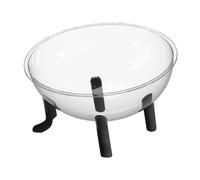 Sharplace Pet Space Capsule Cat Bed Toy Pet Accessories Versatile Easy to Clean Lightweight Gift Acrylic Dome Kitten Sleeping Nest Bowl, Black