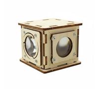 Sharplace Physics Teaching Aid Educational Camera Model Wooden Kit Science Craft DIY Assembly Beginner Project For Understanding Imaging Suitable For Hands-On Activities, Viewfinder No. 1