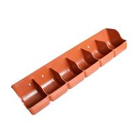 Sharplace Piglet feed Trough Feeding Tray Multofunctional Portable Feeding Groove Livestock Feeder for Cattle Goats, Calf Horses Sheep, Red Brown
