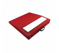 Sharplace Pitching Training Pad Portable Mound Mat with Compact Sloped Design and Built in Handle EVA and Artificial Rhythm and Repeatable Mechanics suitable, Brick Red, 76cm 76cm 10cm