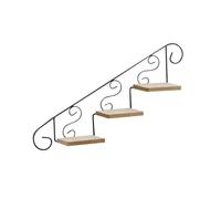 Sharplace Plant Stand Staircase Decorative Shelf Multifunction Flowerpot Holder Shelf Wall Hanging Shelf Floating Shelf for Balcony, Upwards