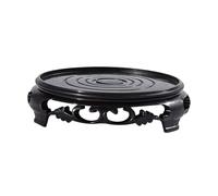 Sharplace Plastic Round Flowerpot Display Stand Bracket Bonsai Rack Versatile Plant Holder for Families, Businesses or Museums, 20.1cm