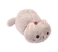 Sharplace Plush Cat Car Tissue Holder, Tissue Box, Cute Soft Creative Paper Storage Box, Cartoon Cat Tissue Cover for Bedroom Office, Gray