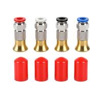 Sharplace Pneumatic Fitting PC4-M6 Connector Adapter Coupler Joint with Easy Install Thread and Protector Suitable for 3D Printer Filament Feed Inlet additive Manufacturing Workshop use