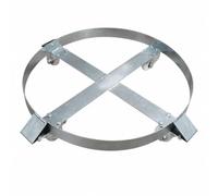 Sharplace Portable Barrel Drum Trolley With Wheels Barrel Cart Drum Mover Reinforced Steel Structure With 4 Swivel Casters For Effortless Handling Suitable for warehouses factories workshops