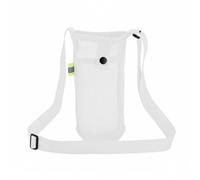 Sharplace Portable Bottle Holder Adjustable Mesh Water Bag Crossbody Pouch Lightweight Build Reflective Mark Suitable for Jogging Biking Outdoor Events, White