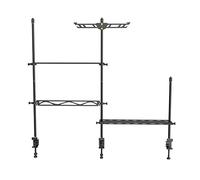 Sharplace Portable Camping Lantern Stand Hanger Storage Lamp Post Table Shelf Cookware Hanging Rack for Garden Backpacking Fishing Picnic Outdoor