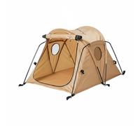 Sharplace Portable Shelter Cat Tent Pet House Foldable Mesh Window Aluminum Frame Lightweight Animal Enclosure Suitable for indoor outdoor travel, Khaki