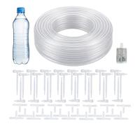 Sharplace Potted Irrigator System Self Drip Irrigation Kit Adjustable Plant Waterer Device Automatic Water Supply Tool Suitable for Vacationers Home Office, 10m hose with 15 adjustable dr