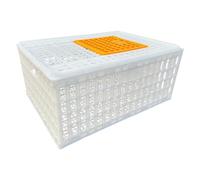 Sharplace Poultry Carrier Crate Chicken Carrier Crate Breathable Habitat Chicken Transport Crate Cage for Rutin Chicken Bunny Hideaway, White Height 33cm