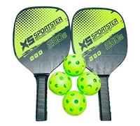 Sharplace Professional Pickleball Paddles with 2 Rackets 4 Pickleballs Portable Pickleball Racquets with Portable Carry Bag Honeycomb Core Rackets for Adults Kids Indoor and Outdoor (Normal-01)