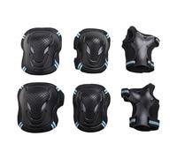 Sharplace Protective Gear Set Hand Pads Elbow Pads Knee Pads Practical Bicycling Comfortable,Skateboarding Guards Children Adults, Black Blue