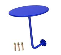 Sharplace Pub Table, Round Table, Wall Mounted Versatile Modern Small Side Desk Desk for Balcony Home Bedside, Dark Blue