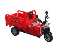 Sharplace Pull Back Tricycle Toy Infant Play Vehicle Cute Realistic Small Three Wheeled Vehicle for Preschool Children Party Favor, red