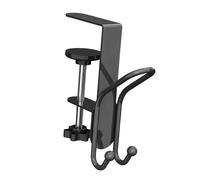 Sharplace Purse Hook for Table Handbag Hanger Adjustable Cups Office Multipurpose Premium Bag Holder Keys Purse Hanger Display Stand, Gray 1 Pack