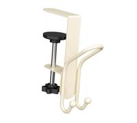 Sharplace Purse Hook for Table Handbag Hanger Adjustable Cups Office Multipurpose Premium Bag Holder Keys Purse Hanger Display Stand, White 1 Pack