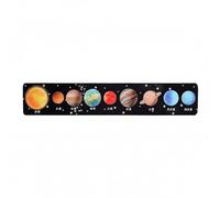 Sharplace Puzzle Solar System Board Wooden Educational Toy Celestial Body Movement Track Astronomy Learning Puzzle Suitable for Classroom Home, Planets A